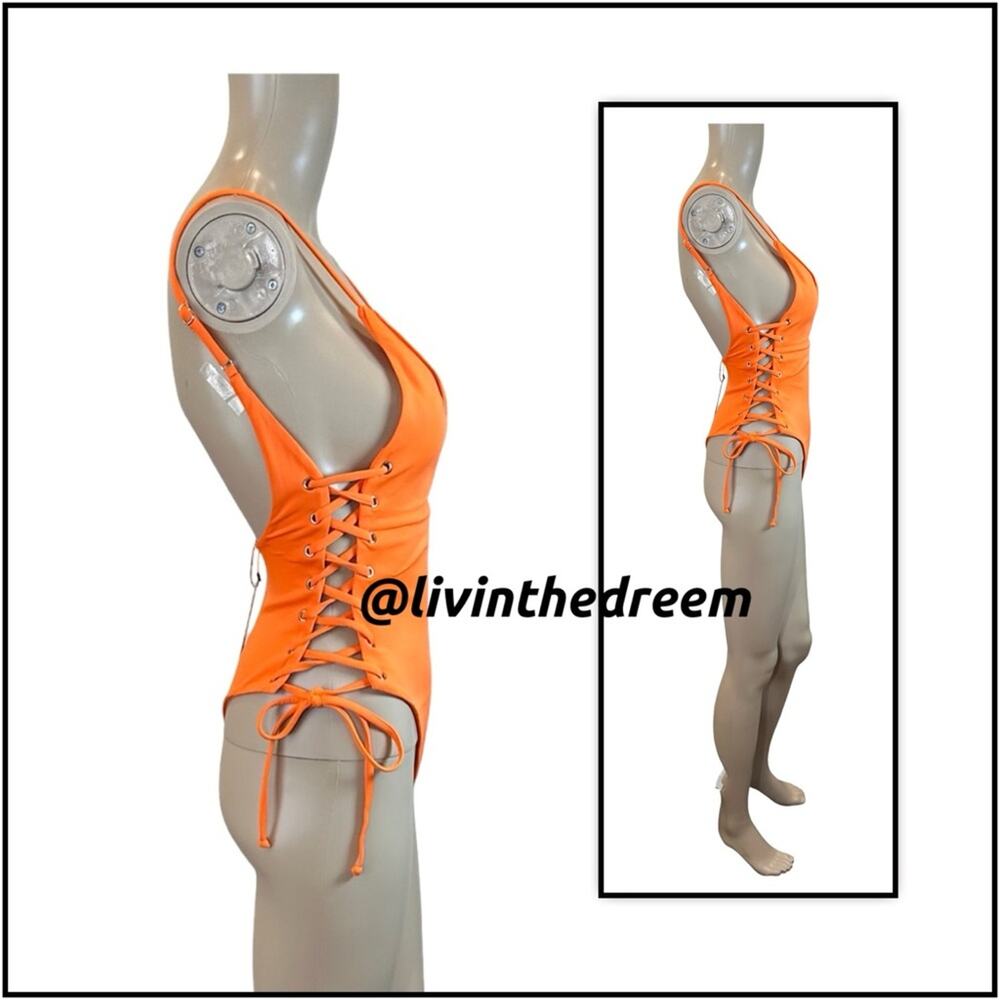 BERRY BEACHY ADELE ONE PIECE- ORANGE M - Picture 10 of 14